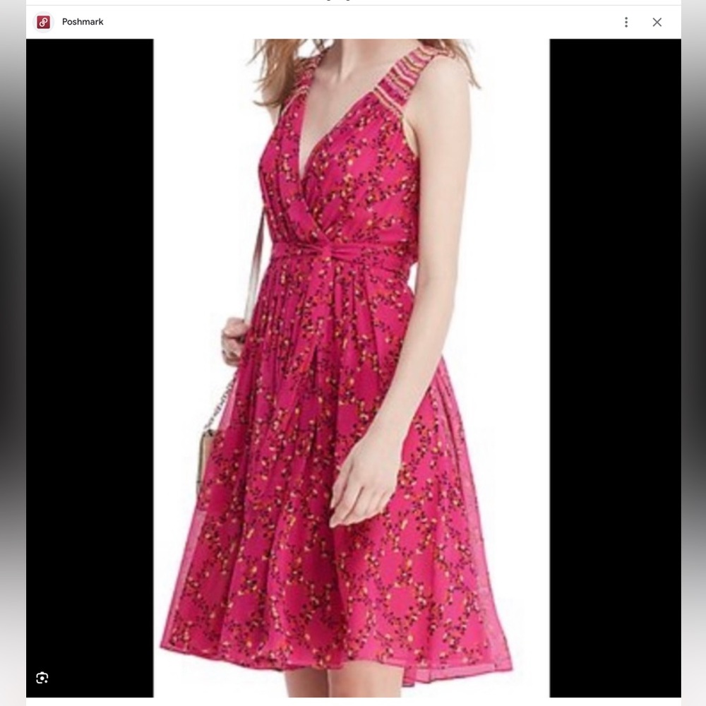 NWOT DVF 'Diane Von Furstenburg Bali' Floral Print Silk Embroidered Wrap Dress